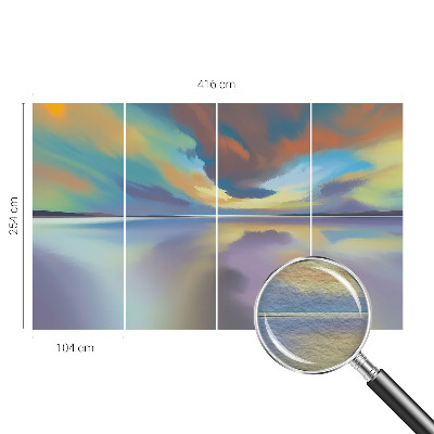 Væg tapet Regnbue solnedgang