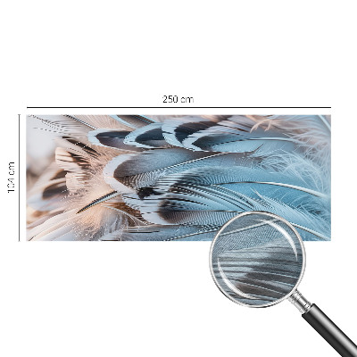 Modern fototapet Blå fjer