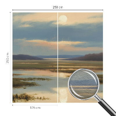 Non-woven fototapet med et atmosfærisk landskabsmotiv