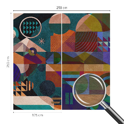 Væg tapet med geometrisk kunst