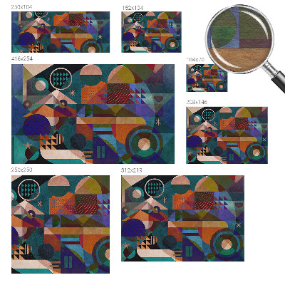 Væg tapet Geometrisk kunst