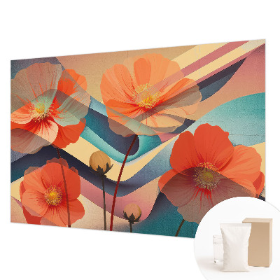 Tapet væg Sansernes blomster