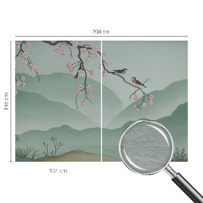 Fototapet stue Japansk serenade