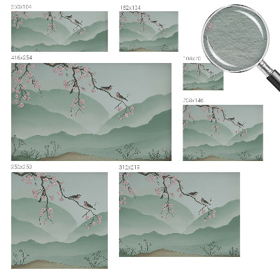 Fototapet stue Japansk serenade