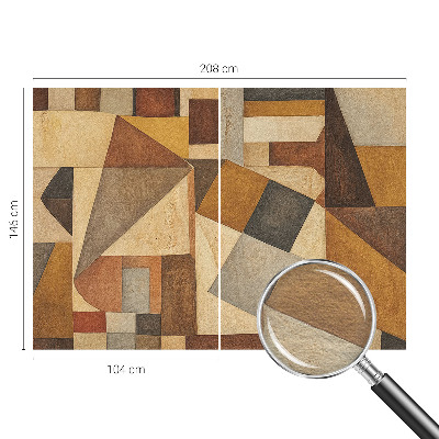 Fototapet på mål med geometrisk abstraktion