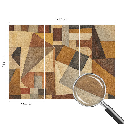 Fototapet på mål med geometrisk abstraktion
