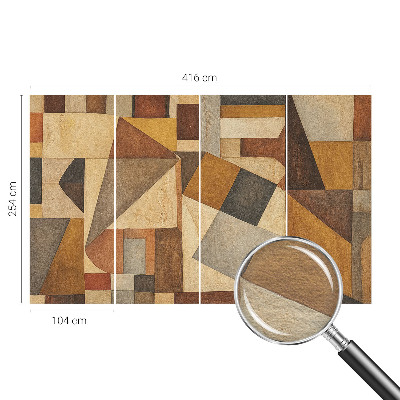 Fototapet på mål med geometrisk abstraktion
