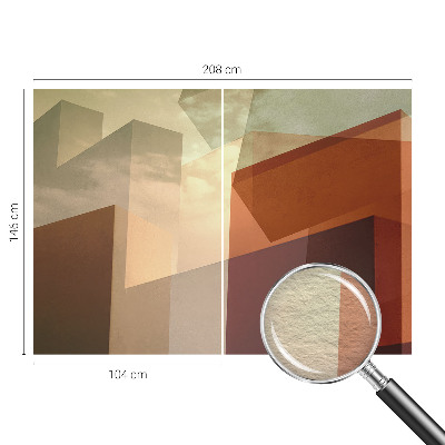 Høj kvalitet fototapet Abstrakte former