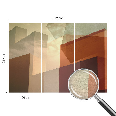 Høj kvalitet fototapet Abstrakte former