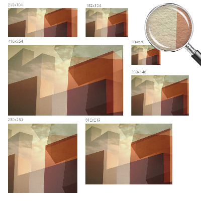 Høj kvalitet fototapet Abstrakte former