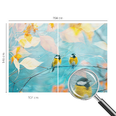 Stor fototapet Forårsfugle