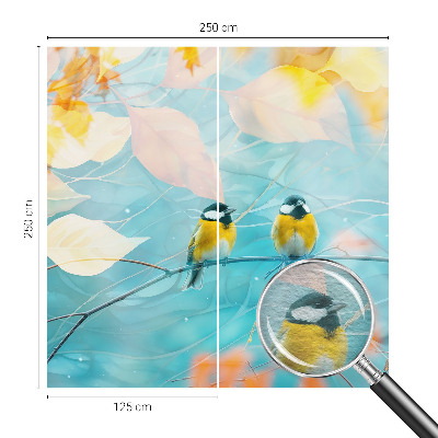 Stor fototapet Forårsfugle