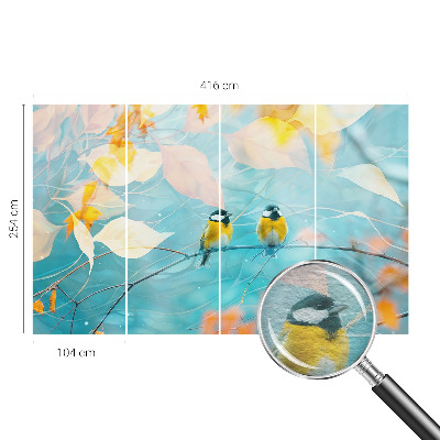 Stor fototapet Forårsfugle