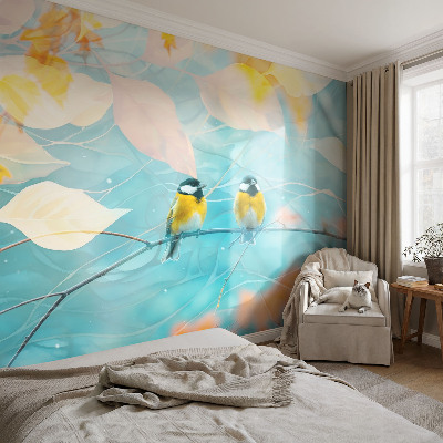 Stor fototapet Forårsfugle