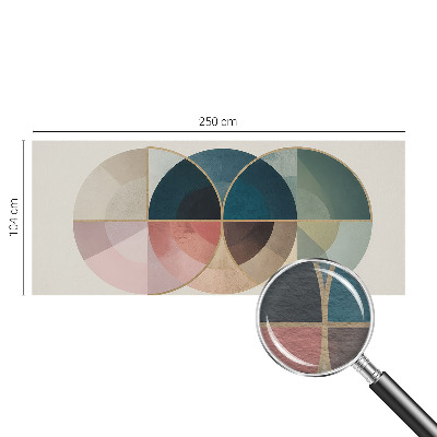 3D fototapet med geometrisk elegance