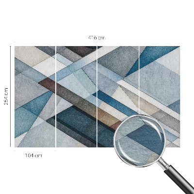 Vlies fototapet med abstrakte geometriske former