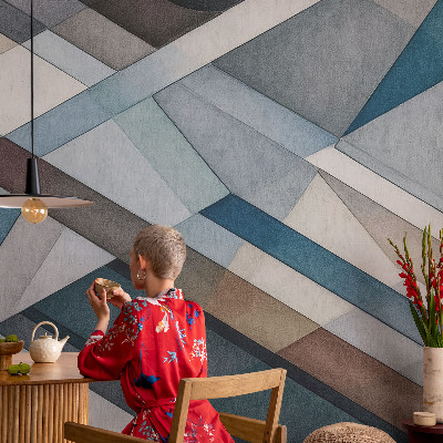 Vlies fototapet med abstrakte geometriske former