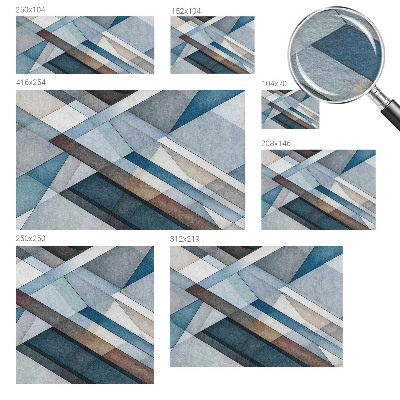 Vlies fototapet med abstrakte geometriske former