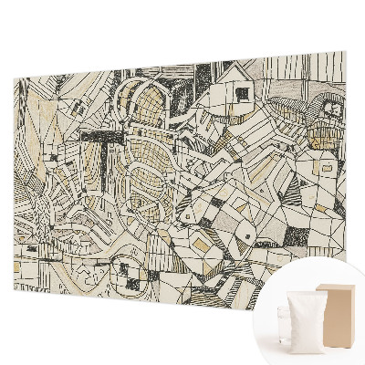 Tapet væg Geometrisk abstraktion