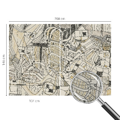 Tapet væg Geometrisk abstraktion