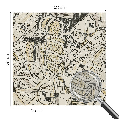 Tapet væg Geometrisk abstraktion