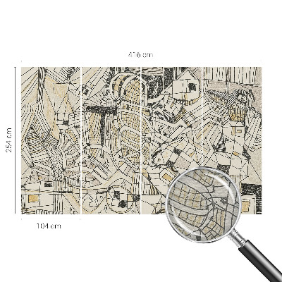 Tapet væg Geometrisk abstraktion