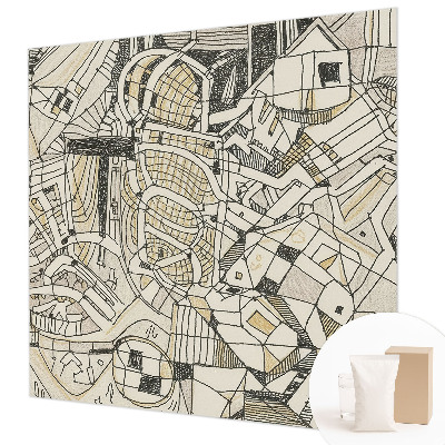 Tapet væg Geometrisk abstraktion