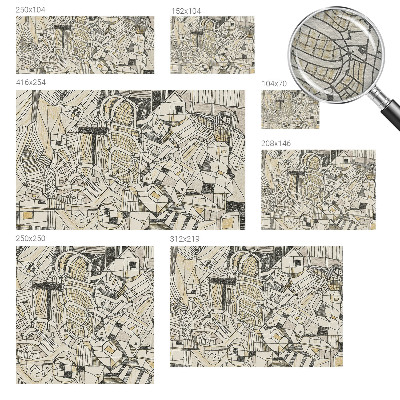 Tapet væg Geometrisk abstraktion