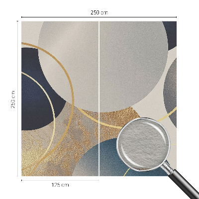 Fototapet til børn med et mønster af kreative kredse