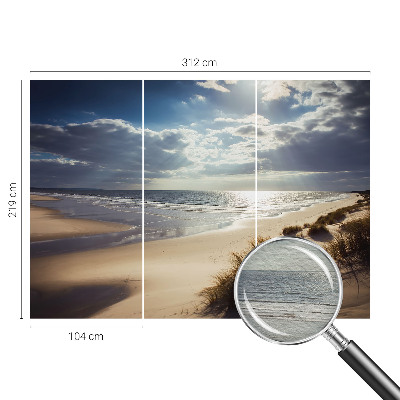 Fotovæg soveværelse Strålende kyst