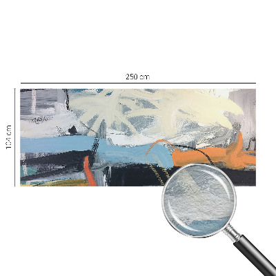Fototapet på mål med en farverig abstrakt illustration