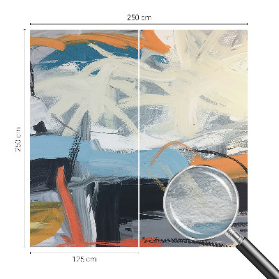 Fototapet på mål med en farverig abstrakt illustration