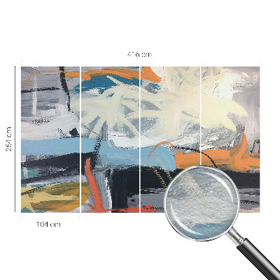 Fototapet på mål med en farverig abstrakt illustration