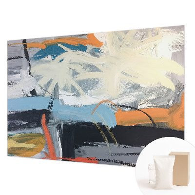 Fototapet på mål med en farverig abstrakt illustration