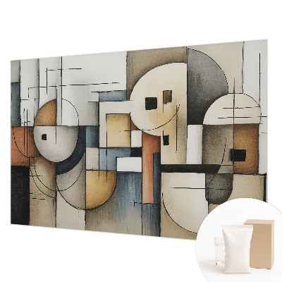 Modern fototapet med et geometrisk harmonimotiv