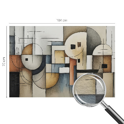 Modern fototapet med et geometrisk harmonimotiv