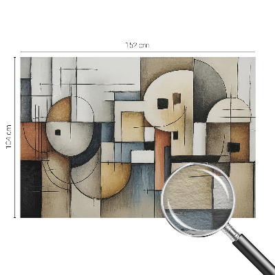 Modern fototapet med et geometrisk harmonimotiv