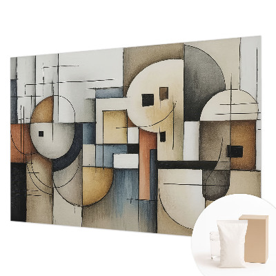 Modern fototapet med et geometrisk harmonimotiv