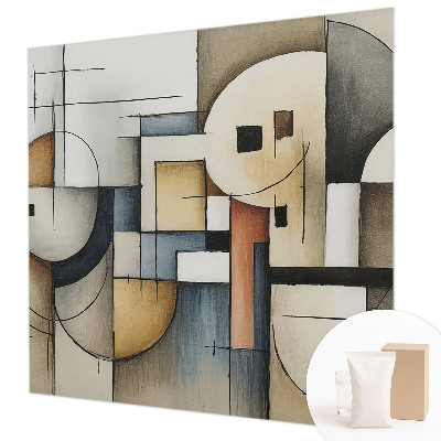 Modern fototapet med et geometrisk harmonimotiv