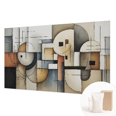 Modern fototapet med et geometrisk harmonimotiv
