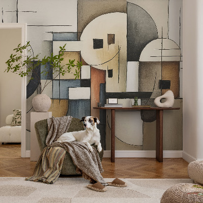 Modern fototapet med et geometrisk harmonimotiv