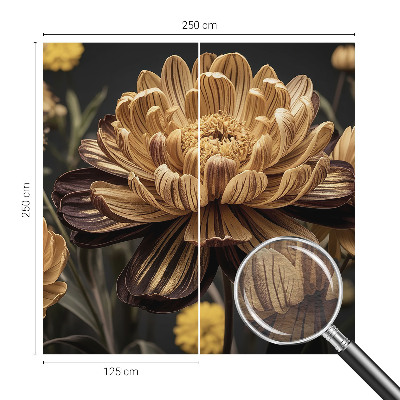 Høj kvalitet fototapet med blomstermotiv og elegant udtryk