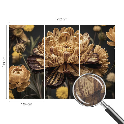 Høj kvalitet fototapet med blomstermotiv og elegant udtryk