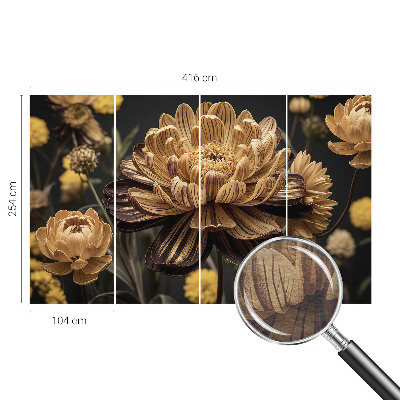 Høj kvalitet fototapet med blomstermotiv og elegant udtryk