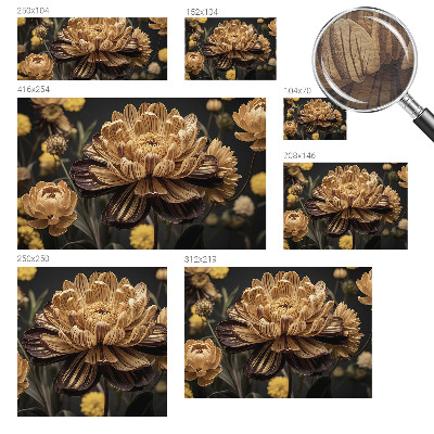 Høj kvalitet fototapet Blomsteragtig elegance