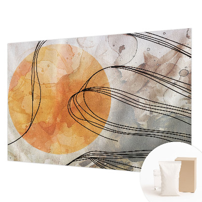 Non-woven fototapet med et harmonisk abstrakt motiv