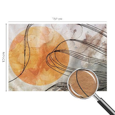 Non-woven fototapet med et harmonisk abstrakt motiv