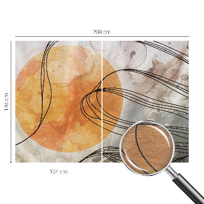 Non-woven fototapet med et harmonisk abstrakt motiv