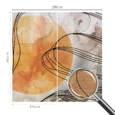 Non-woven fototapet med et harmonisk abstrakt motiv