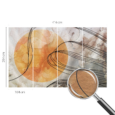 Non-woven fototapet med et harmonisk abstrakt motiv